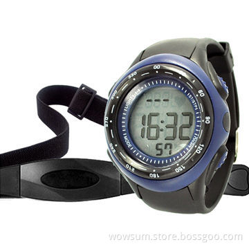 Fitness Heart Rate Monitor Watch with Chest Belt, Calories and Fat function